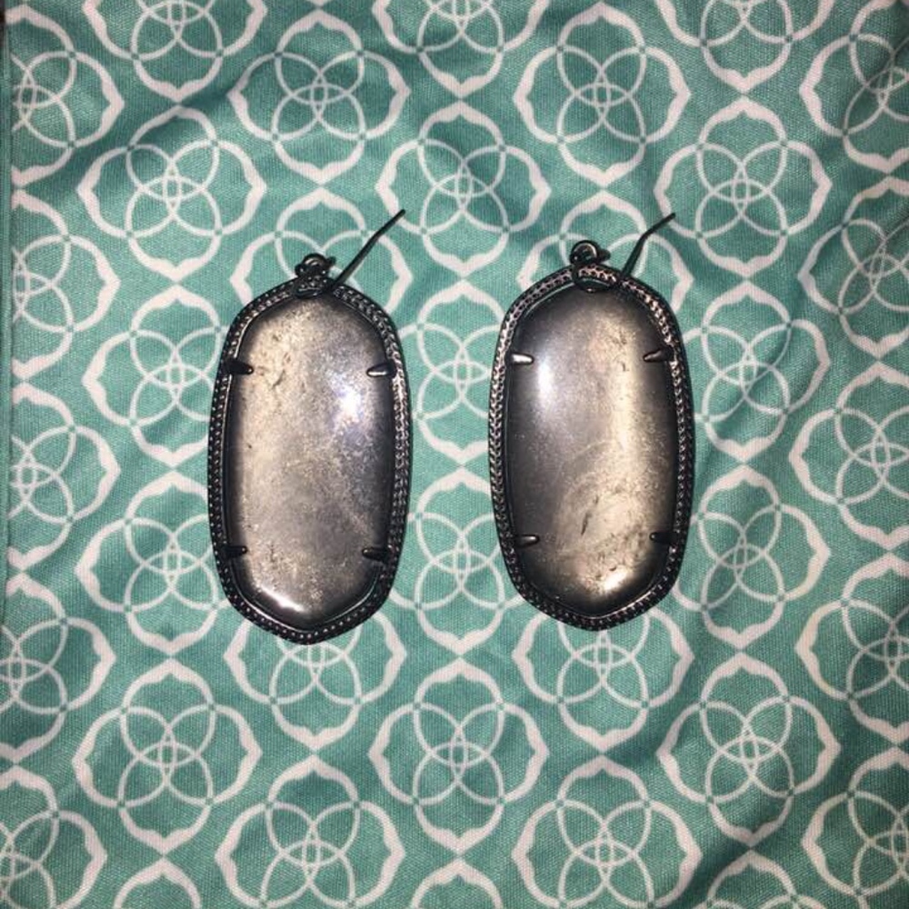 Kendra Scott Danielle Earrings Mirror Rock Crystal